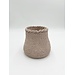 JF The Reborn Home bloempot round chrochet cream D20.6 H17,5 keramiek