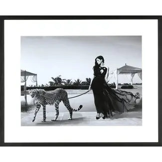 Ablo Blommaert Woman with Cheetah 85 X 105 CM