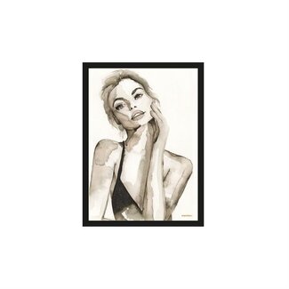 urban cotton a woman's face smal 80X110 + kader