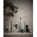 UYUNI LED slim taper candle pine green smooth  2.3x32