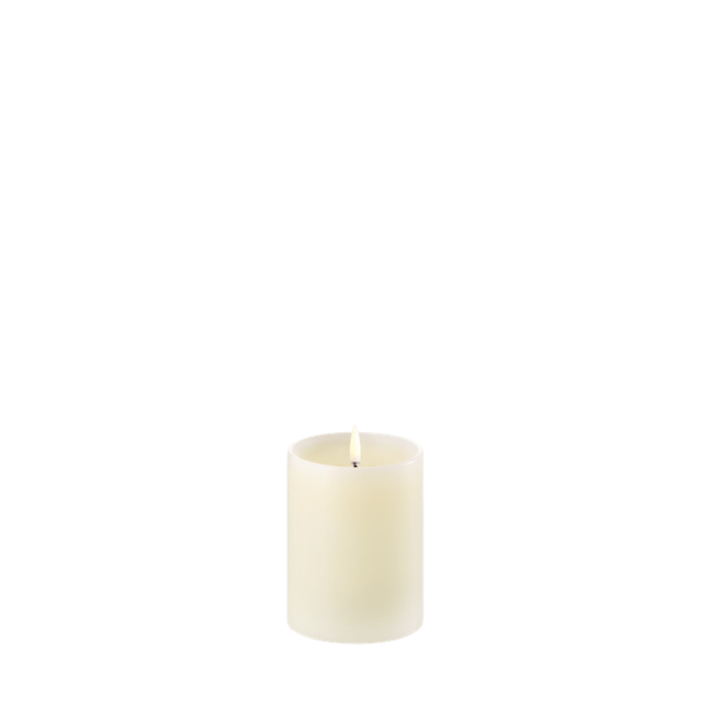 Led pillar candle ivory 7,8x10 cm