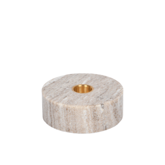 UYUNI Marble base candleholder,desert beige