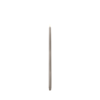 UYUNI LED tall taper candle, sandstone smooth 2.2x55 cm