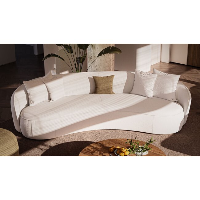 Mogador Lounge small left - stof LS C BOUGIE IVORY 101