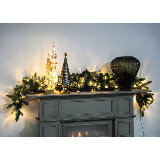 Melissa Green PVC and PE mix garland with lights