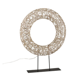 PTMD Nadal Gold PE wreath statue with LED lights M