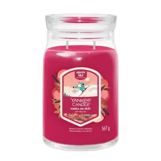 Yankee Candle YC santa on skis Signature large jar