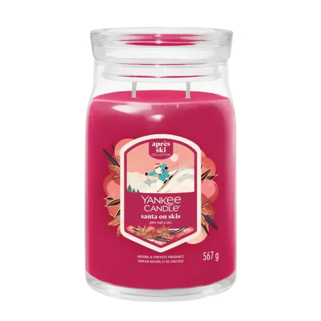 YC santa on skis Signature large jar