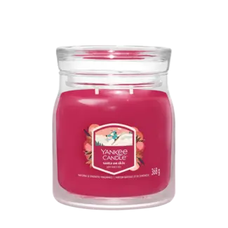Yankee Candle YC Santa on skis signature Medium Jar