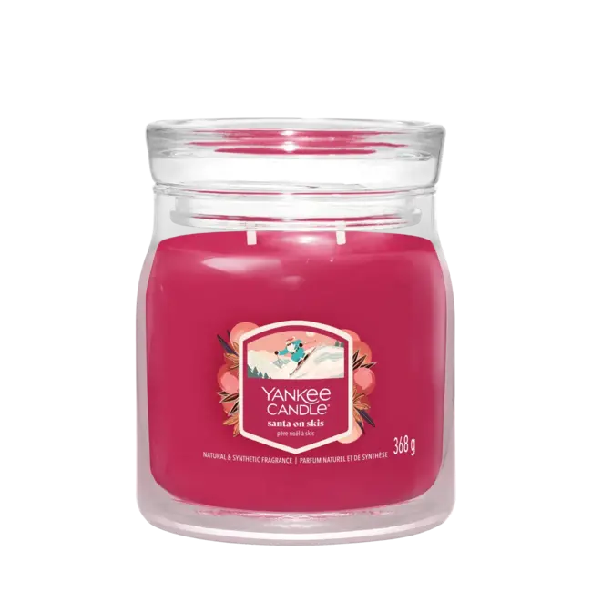 YC Santa on skis signature Medium Jar