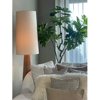 HUGOSLAMP hugoslamp eik 20/20/100 +lampelap40/35/75 grof boucle