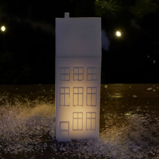 Sirius Copenhagen Nyhavn townhouse L6xW6xH17,5cm white