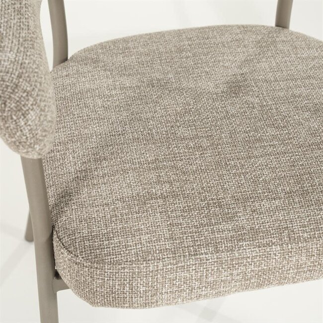 Armstoel yovi taupe