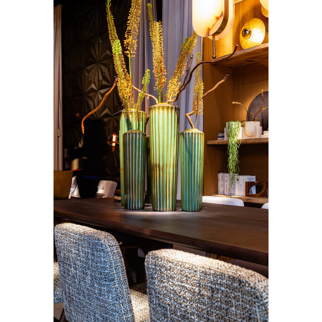 Vase Yin, ceramic large D17xH59 cm