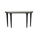 icci collection console organic smooth black woodv130x37x74