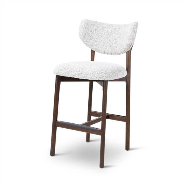 Blake counterchair stone met houten poten eik dark brown