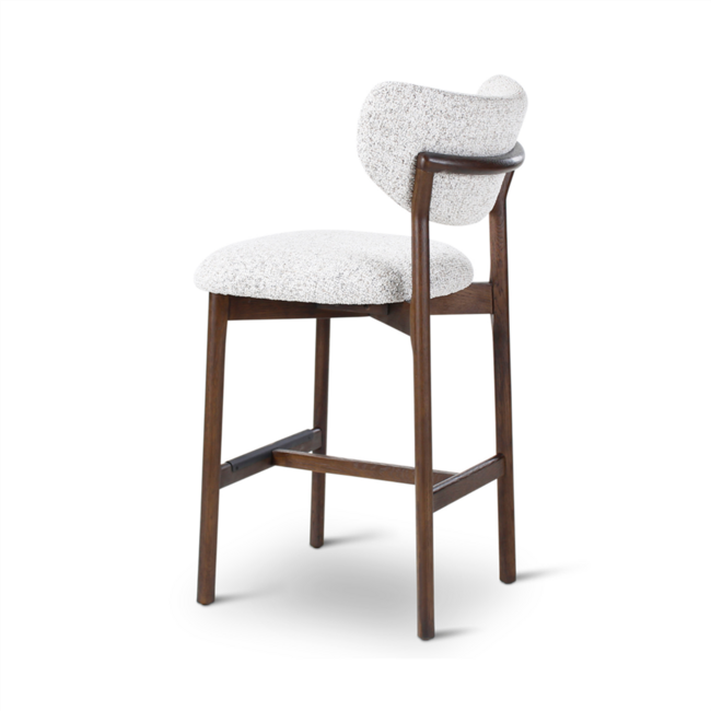 Blake counterchair stone met houten poten eik dark brown