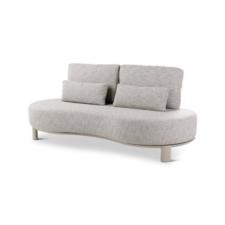 Castle line NIMBO 2-zit alu topo met stone weving incl QDF kussens ensis + cover