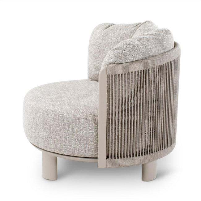 NIMBO lounge alu topo met stone weving incl QDF kussens ensis + cover