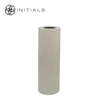 Haans lifestyle stand tower raw iron ivory  round M  80 cm h + glas topaz