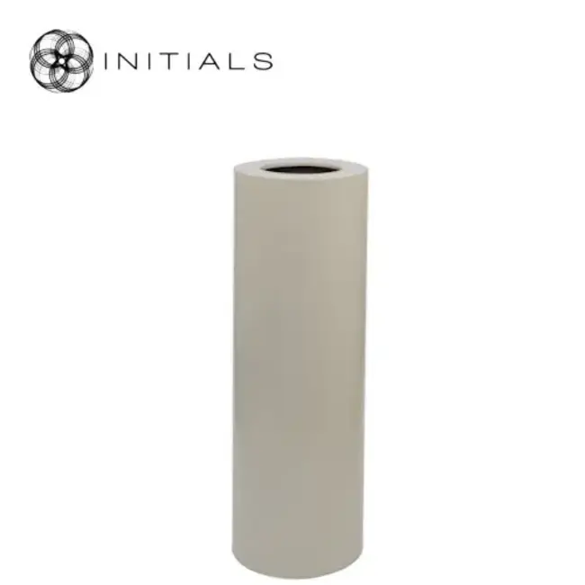 stand tower raw iron ivory  round M + glas topaz