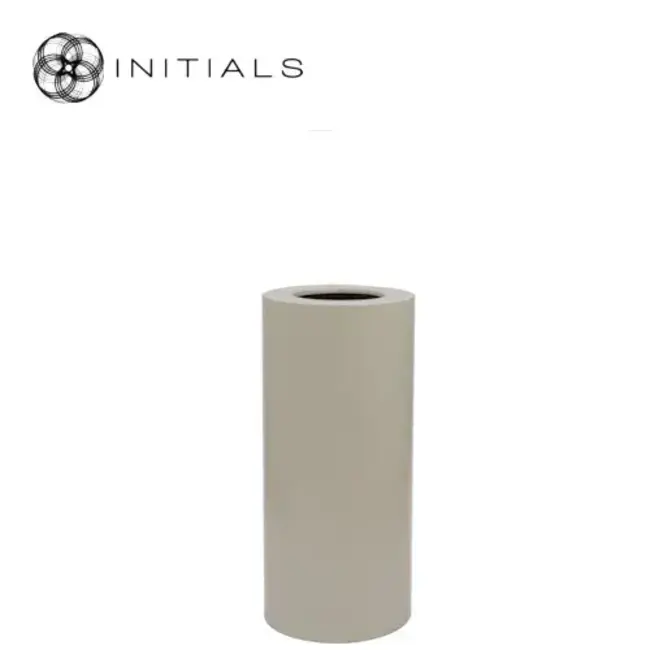 Stand tower Raw iron ivory round  S - topaz glas candle