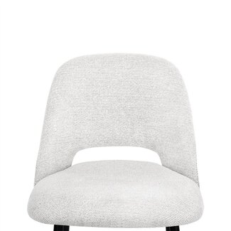 Castle line OMIS counterchair naturel, antraciet metalen poten