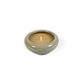 Dekocandle Bowl glazed green small indoor dia 28X10 cm - 7 WICKS