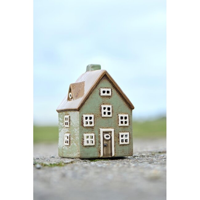 House for tealight Nyhavn brown door