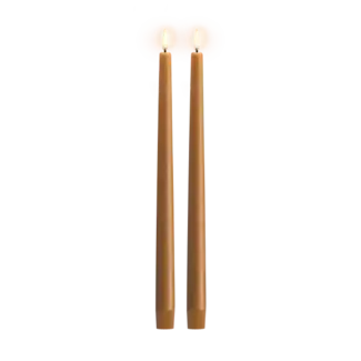 UYUNI LED taper candle wild honey smooth 2 pack