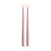 UYUNI Led taper candle rose powder smooth 2 pak