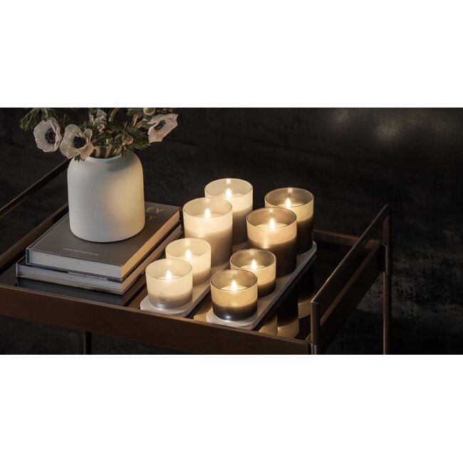 LED rechargeable base, large USB-C white 40x10 cm