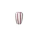val pottery Funky Flower vase XX LARGE aubergine stripes H30 cm