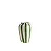 val pottery fUNKY Flower X large H25 cm dark green stripes