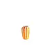 val pottery Funky flower X LARGE H25 cm orange stripes