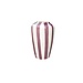 val pottery Funky Flower X large H25 cm aubergine stripes
