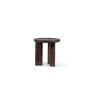 Sidetable dia 45x45 cl walnut finish small