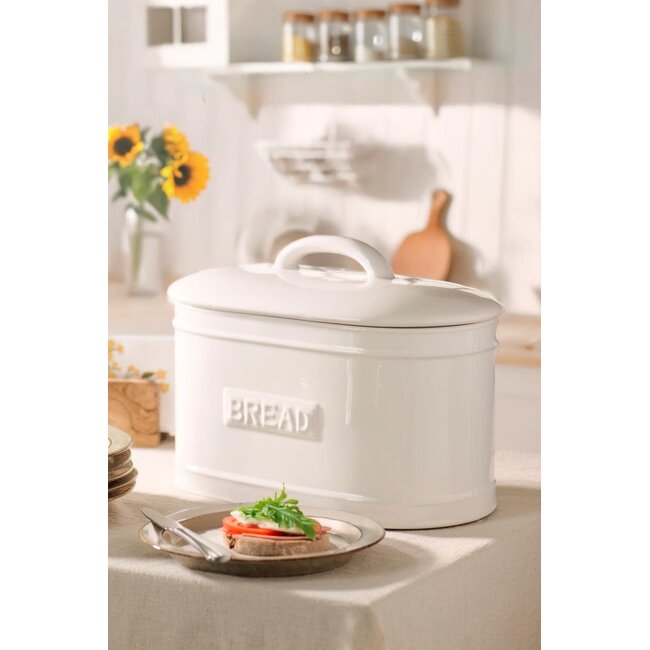 Bread box oval white