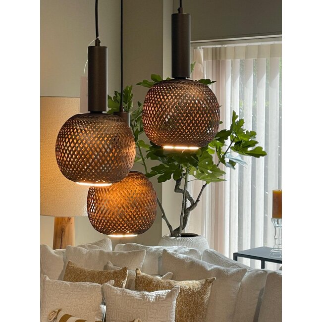 Lamp led floating bamboo bronze G 180