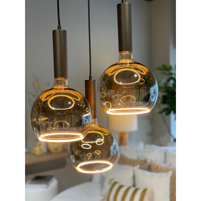Led floating globe 200 smokey grey 6 watt