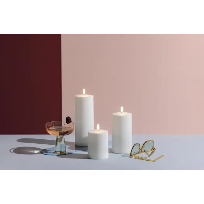 MM led outdoor candle white 78x150 mm