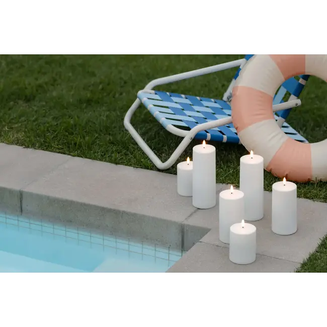 MM led outdoor candle white 78x200 mm