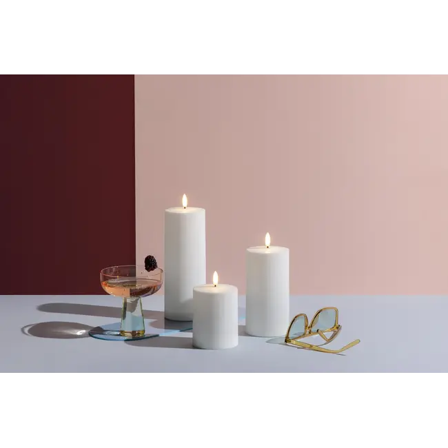 MM led outdoor candle white 78x200 mm