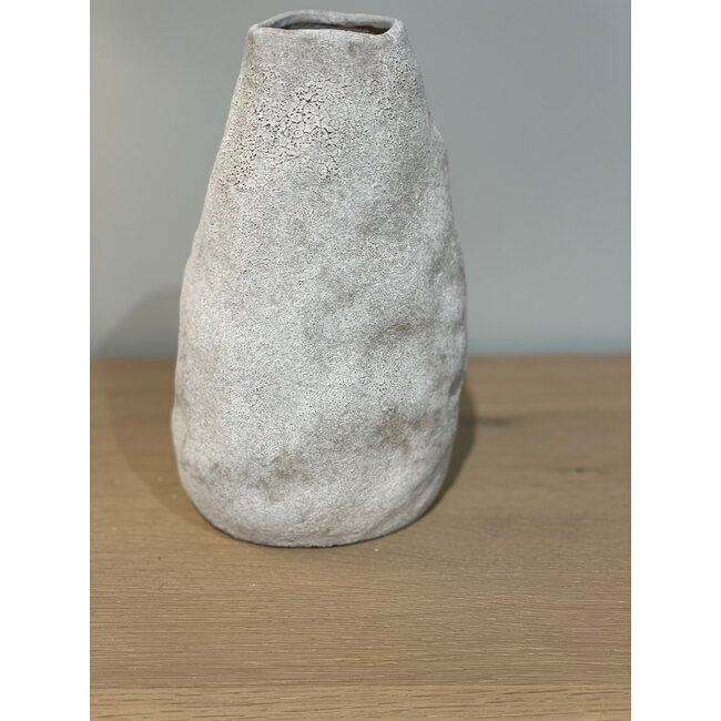 Piombino vase avocado taupe sand dia 20 x H22 cm
