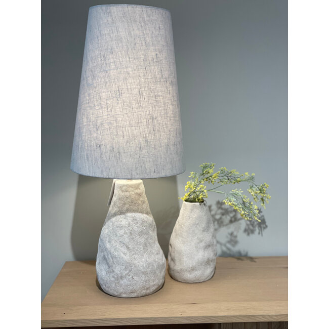 Piombino vase avocado taupe sand dia 20 x H22 cm