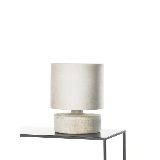 Tafellamp zeno medium schijf scotch H (zonder cylinderkap)