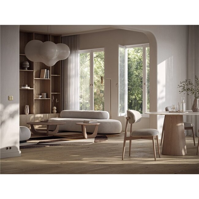 salontafel Paris d 100 H34 cm eik naturel