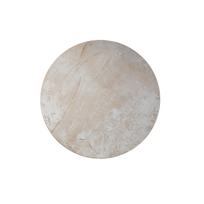 Moti Cream canvas wall panel fabric