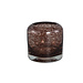 PTMD Jalenn Dark Brown heavy bubble glass tealight L