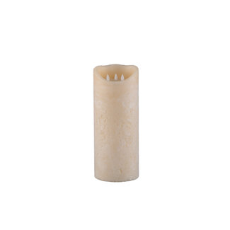 PTMD Led light candle New rustic ivory movalbe flame M